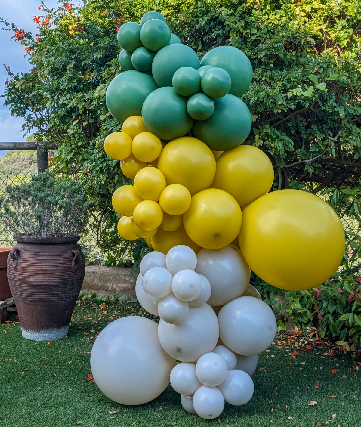 guirnalda de globos de colores